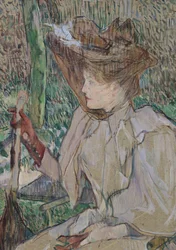 Frau mit Handschuhen, 1891